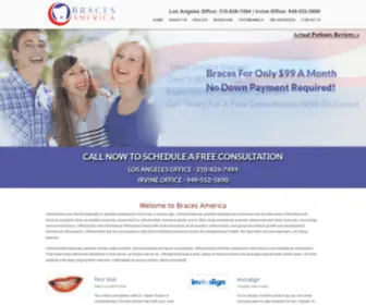 Bracesamerica.com(Braces America) Screenshot