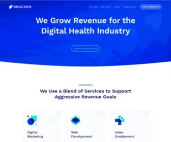 Brackenmarketing.com(Website, Sales and Marketing Services for Digital Health and Life Science) Screenshot