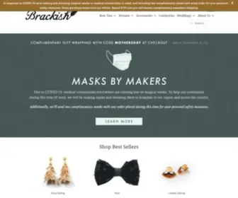 Brackishbowties.com(Feather Bow Ties & Accessories) Screenshot