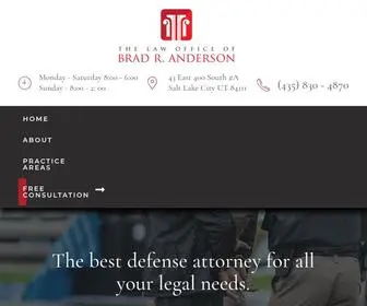 Bradandersonlegal.com(The Law Office Of Brad R. Anderson) Screenshot