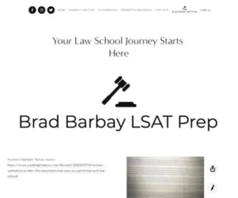 Bradbarbaylsatprep.com(Brad Barbay LSAT Prep) Screenshot