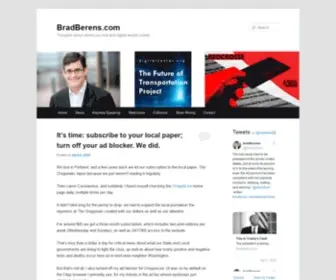 Bradberens.com(Thoughts about where our real and digital worlds collide) Screenshot