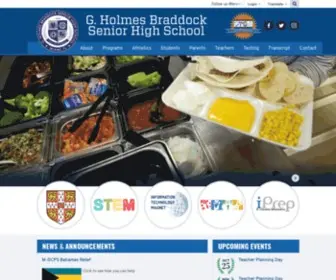 Braddockbulldogs.org(G. Holmes Braddock Senior High School) Screenshot