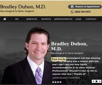 Bradduhonmd.com(Dr. Bradley Duhon) Screenshot