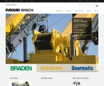 Bradenwinch.com(PACCAR Winch PACCAR WINCH) Screenshot