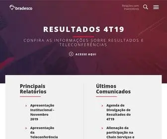 Bradescori.com.br(Bradesco RI) Screenshot