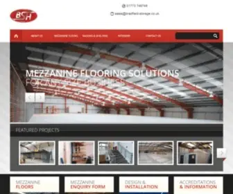 Bradfield-Storage.co.uk(Industrial Mezzanine Floors) Screenshot