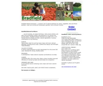 Bradfieldind.com(Bradfield Natural Fertilizers for lawns) Screenshot