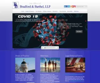 Bradfordbarthel.com(Law Offices of) Screenshot