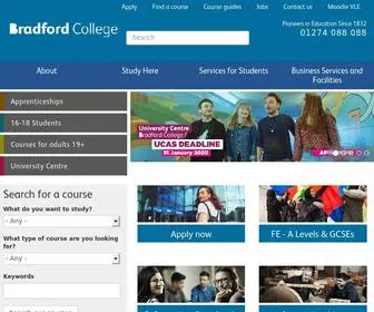 Bradfordcollege.ac.uk(Bradford College) Screenshot