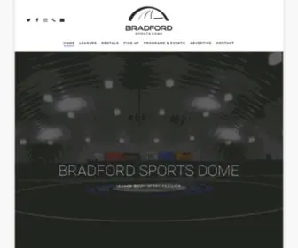 Bradfordsportsdome.com(Indoor sports facility) Screenshot