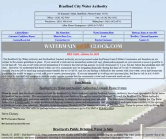 Bradfordwater.com(Bradford City Water Authority) Screenshot