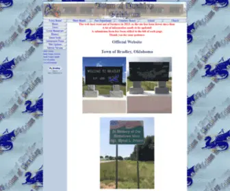 Bradley-OK.us(Official Website for the Town of Bradley) Screenshot