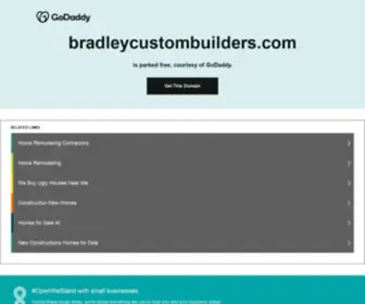 Bradleycustombuilders.com(Bradley Custom Builders) Screenshot