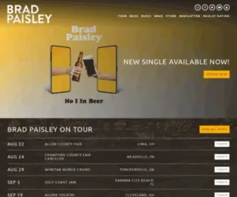 Bradpaisley.com(Official Brad Paisley Website) Screenshot