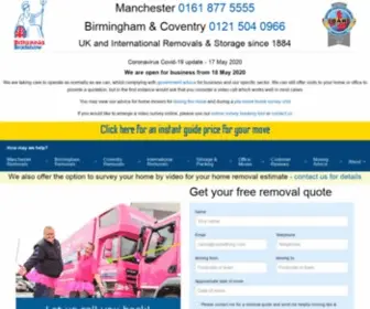 Bradshawinternational.com(Local, European and International Removals) Screenshot