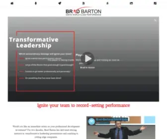 Bradspeaks.com(Inspirational Keynote Speaker) Screenshot