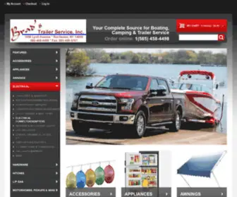 Bradstrailer.com(Brads Trailer Service) Screenshot