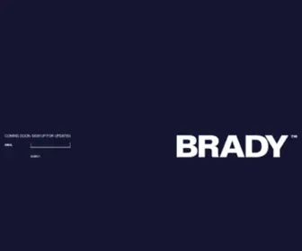 Brady-Brand.com(BRADY) Screenshot