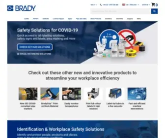 Brady.co.uk(Brady UK) Screenshot