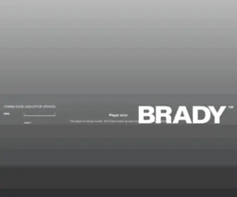 Bradybrand.com(The Next Generation Apparel Brand) Screenshot