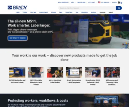 Bradycorp.com(Brady Corporation) Screenshot