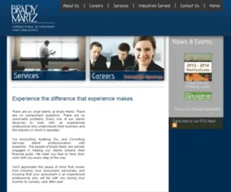 Bradymartz.com(Brady Martz & Associates) Screenshot