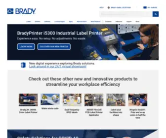 Bradynordic.com(Brady EU) Screenshot