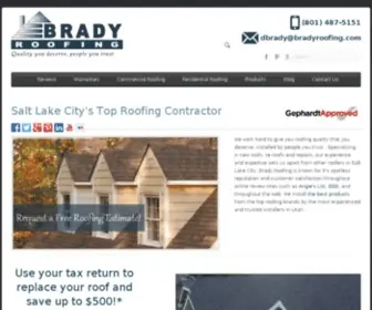 Bradyroofing.com(Brady Roofing) Screenshot