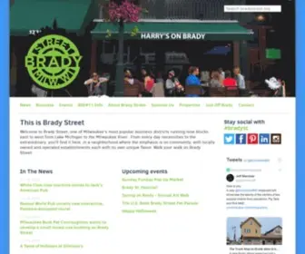 Bradystreet.org(The Brady Street Business Improvement District (BID)) Screenshot