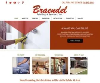 Braendelbuffalo.com(Braendel Painting & Services Inc) Screenshot