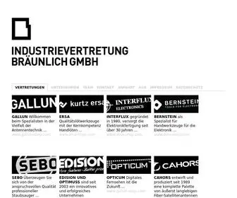 Braeunlich-GMBH.com(Industrievertretung) Screenshot