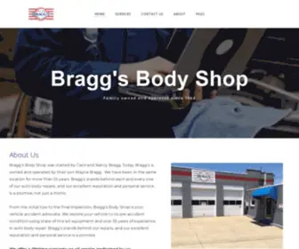 Braggsbodyshop.com(Braggs Body Shop) Screenshot