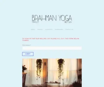 Brahmanyoganyc.com(Brahman Yoga) Screenshot