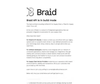 Braidcommerce.com(Braid API) Screenshot
