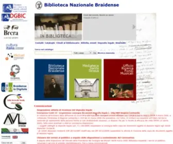Braidense.it(Biblioteca Nazionale Braidense) Screenshot