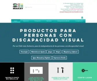 Braillechile.cl(Braille chile) Screenshot