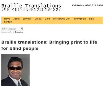 Brailletranslations.co.uk(Braille Translations) Screenshot