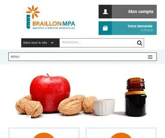 Braillon.fr(Produits aromatiques) Screenshot