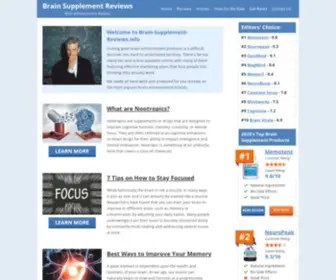 Brain-Supplement-Reviews.info(Brain Supplement Reviews) Screenshot