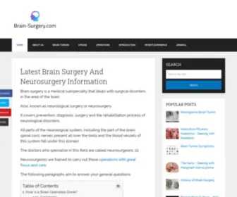 Brain-Surgery.com(Brain Surgery Information Center) Screenshot