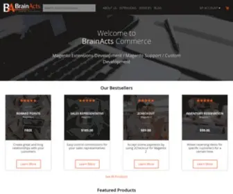 Brainacts.com(Hire certified Magento developer for your eCommerce reliable and engaging websites. BrainActs) Screenshot