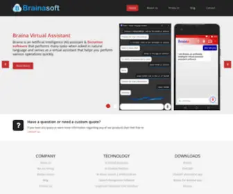 Brainasoft.com(Brainasoft is a leading AI trading (retail and wholesale)) Screenshot