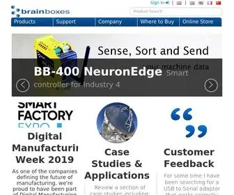 Brainboxes.com(Homepage) Screenshot