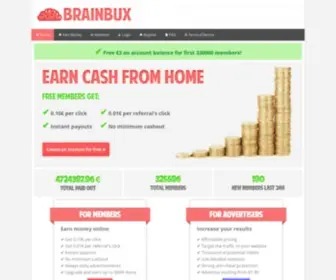 Brainbux.com(Per click) Screenshot