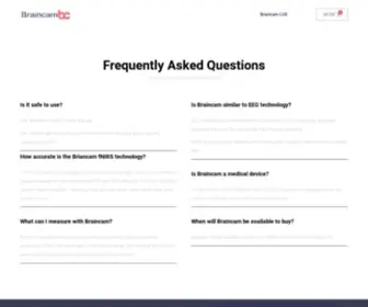 Braincam.com(Fitbit for thinkers) Screenshot
