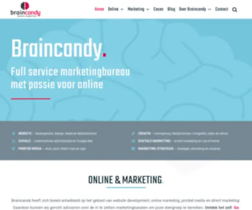 Braincandy.nl(Online Marketing & Webdevelopment) Screenshot