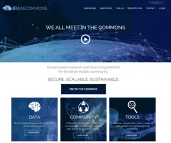 Braincommons.org(The BRAINCommons) Screenshot