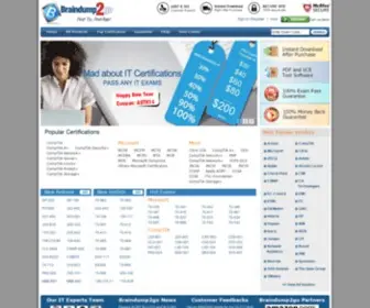 Braindump2GO.com(IT Certification Exams 100% Pass Guaranteed) Screenshot