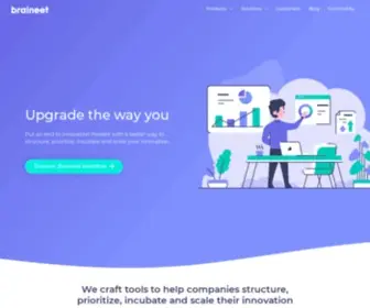 Braineet.com(Structure & Pilot your Innovation Strategy) Screenshot